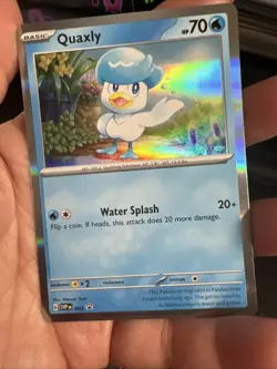 Pokemon Quaxly 003 SVP Black Star Promo Holo - Image 1