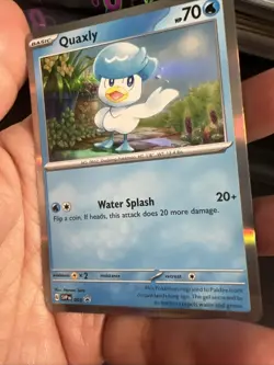 Pokemon Quaxly 003 SVP Black Star Promo Holo - Image 2