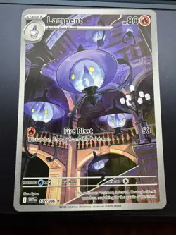 Pokemon TCG - Lampent 102/086 IR - White Flare - English - NM - Image 1