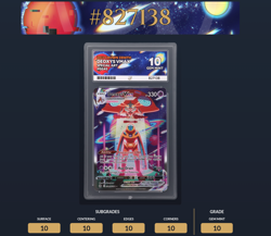 Pokemon TCG Deoxys VMAX GG45/GG70 Crown Zenith Ace 10 Gem Mint - perfect subs - Image 1