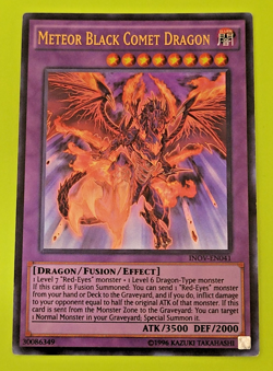 Yu-Gi-Oh Meteor Black Comet Dragon Ultra Rare INOV-EN041 Lp - Image 1