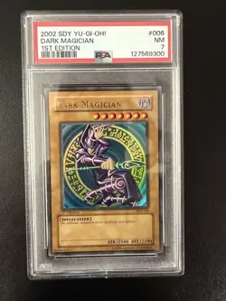 2002 Yu-Gi-Oh! DARK MAGICIAN 1st Edition SDY-006 English Ultra Rare PSA 7 NM! - Image 1