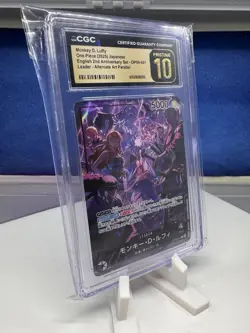 One Piece CCG Monkey D Luffy L Op09-061 2nd Anniversary Set CGC Pristine 10 - Image 2
