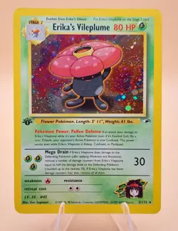 Erika's Vileplume 1st Edition Gym Challenge Holo Rare No. 5/132 Pokemon Card - Image 1