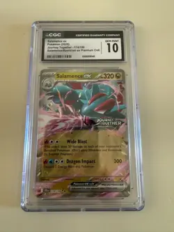 CGC 10 GEM MINT Salamence Ex 114/159 JOURNEY TOGETHER STAMPED PROMO Pokemon Card - Image 1