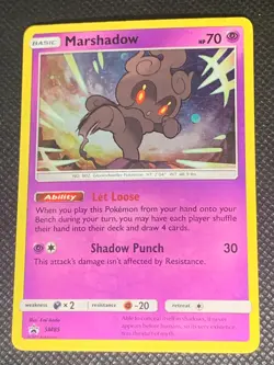 Marshadow SM85 Cosmos Holo - Sun & Moon Promo Pokemon Card - MP - Image 1