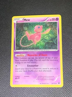 Mew 29/124 Holo - Fates Collide Pokemon Card - Small Indent - Image 1