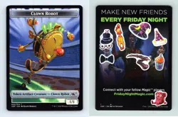 Clown Robot #002/014 MTG Unfinity 2022 Token TCG Card - Image 1