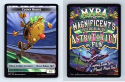Clown Robot #002/014 MTG Unfinity 2022 Token TCG Card - Image 2