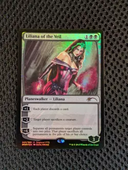 MTG Magic The Gathering Liliana of the Veil Pro Tour Promo 2015 - Excellent - Image 1