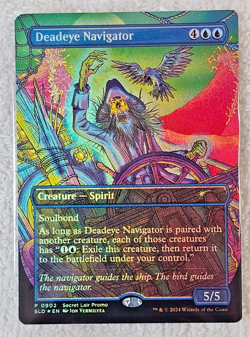 MTG SpongeBob Deadeye Navigator RAINBOW PROMO FOIL Secret Lair Drop 902 - Image 3