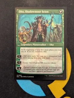 Oko, Lorwyn Liege / Oko, Shadowmoor Scion Mythic ECL 061 Lorwyn Eclipsed MTG - Image 2