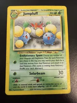 Pokemon Jumpluff Holo Rare TCG Card 9/64 Neo Revelation Unlimited HP - Image 1