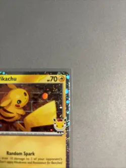 Pikachu 051 /162 Stamped 2026 Pokemon Day 30th Anniversary Promo Cosmos w/ SWIRL - Image 3