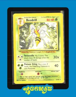 Beedrill Rare Base Set 017/102 HP Pokemon TCG - Image 1