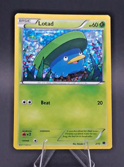 Lotad 2/12 McDonald's 2015 Promo - Confetti Holo - NM - Pokemon TCG XY - Image 1