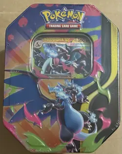 Pokemon TCG Mega Charizard X ex Tin 4 Booster Packs & Charizard Promo Sealed - Image 3
