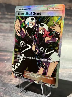 Pokemon TCG Team Skull Grunt (Full Art) 149/149 SM Base Set Holo - Image 3