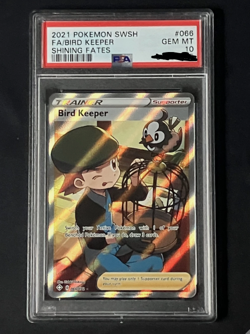 Pokemon TCG Shining Fates Trainer Bird Keeper 066/072 Full Art PSA 10 Gem Mint!! - Image 1
