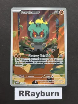 Pokemon Marshadow 146/132 Me01: Mega Evolution Illustration Rare Holo - Image 1