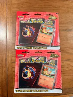 Pokemon Mega Evolution Ascended Heroes Tech Sticker Collection Lot of 2 - Image 1