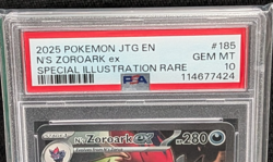2025 Pokemon N’s Zoroark ex #185 Special Illustration Rare PSA 10 Gem Mint - Image 3
