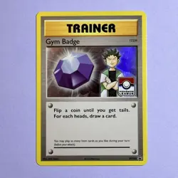 Gym Badge (Brock) XY203 XY Promos Holo Pokemon Card - Ungraded NM - Image 1