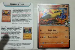 Ethans Typhlosion 034/182 Destined Rivals Stamped Promo Pre Release Pokemon Card - Image 3