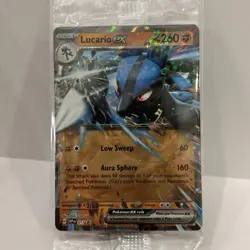 Pokemon Lucario EX SV Black Star Promo Holo Card 260 HP English. NEW MINT fresh - Image 1