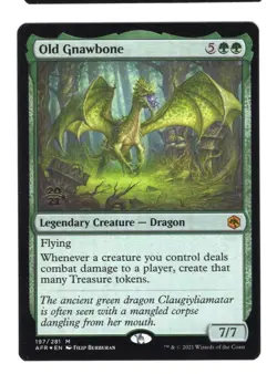 MTG English Old Gnawbone NM Foil Adventures in the Forgotten Realms - Image 1