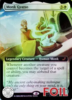 MTG Monk Gyatso (Extended Art) (173) | NM Foil | Avatar: Eternal-Legal {TLE} - Image 1