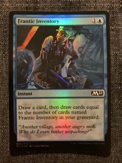 Frantic Inventory - FOIL - NM - M21 - Magic The Gathering MTG - Image 1
