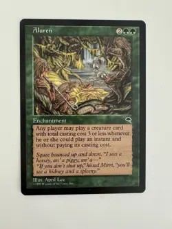 MTG: Aluren Enchantment Green Tempest | Illus. April Lee, Near Mint - Image 1