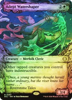 Adept Watershaper Foil Showcase Lorwyn Eclipsed NM MTG - Image 1