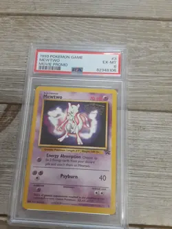 Graded PSA 6 1999 POKEMON GAME MEWTWO MOVIE PROMO - Image 1