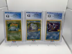 Pokemon Celebrations Classic Venusaur, Blastoise, Dark Gyarados CGC 9.5 Gem Mint - Image 1