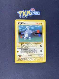 Pokemon TCG Magnemite Base Set 53/102 Regular (4th Print) LP. - Image 1