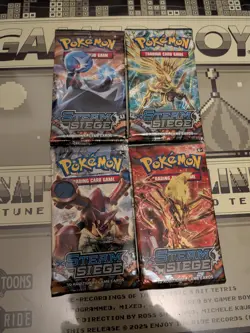 Pokemon Tcg Xy Steam Siege Booster Pack Art Set (All Four Boosters) Sealed Packs - Image 1