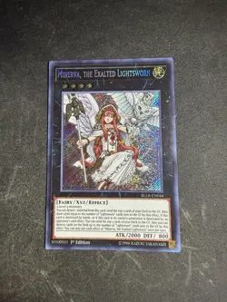 * MINERVA, THE EXALTED LIGHTSWORN * 1ST EDITION SECRET RARE BLLR-EN044 YUGIOH! - Image 1