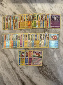 Pokemon Lot Of 54 Reverse Holo Cards Eevee Magikarp Mimikyu NM - Image 1