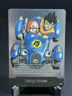 Manga Booster 01 Energy Marker E-50 Foil Gohan Goku Dragon Ball Super Card Game - Image 1