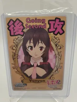 Weiss Schwarz Konosuba Yunyun Going Second Promo English Anime Trading Card - Image 1