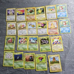 Vintage Pokemon Cards Lot Of 22 LP MP 1st Edition Lot Kabuto Red Cheek Pikachu!. - Image 1