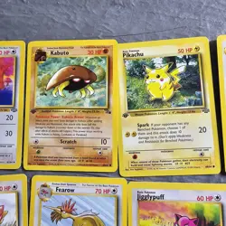 Vintage Pokemon Cards Lot Of 22 LP MP 1st Edition Lot Kabuto Red Cheek Pikachu!. - Image 2