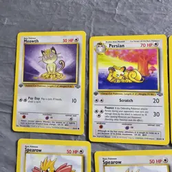 Vintage Pokemon Cards Lot Of 22 LP MP 1st Edition Lot Kabuto Red Cheek Pikachu!. - Image 4