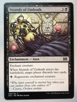 MTG Double Masters 2022 Strands of Undeath 92 NM - Image 1