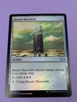 MTG Magic: Double Masters: Basalt Monolith Foil #232/332 Uncommon - NM - Image 1
