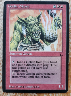 Magic MTG Goblin Wizard The Dark Age 1994 - Image 1