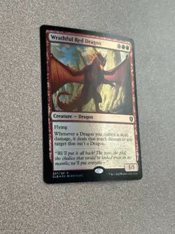 Wrathful Red Dragon Commander Legends: Battle for Baldur's Gate Foil 207/361 LP - Image 2
