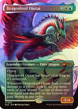 Magic The Gathering MTG DRAGONLORD OJUTAI FOIL Secret Lair NM - Image 1